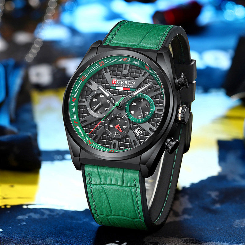 CURREN 8392 Men's Rubber Straps Watch