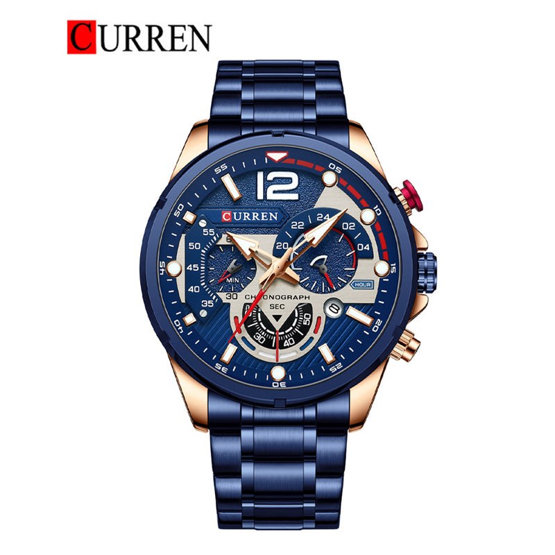 CURREN 8395 Men's Stainless Steel Watch
