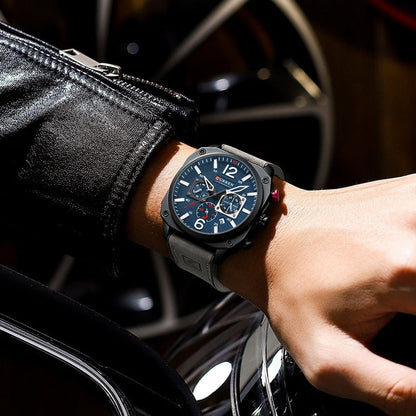 CURREN 8398 Men's Leather Straps Watch