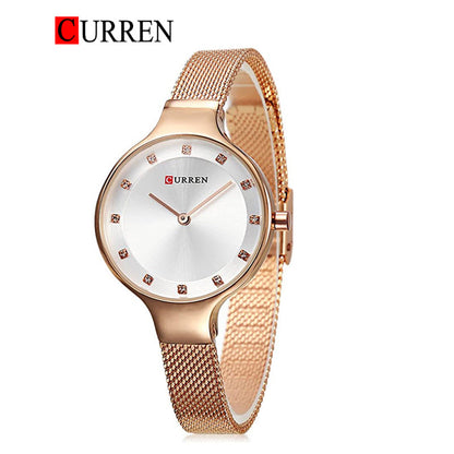 CURREN 9008 Women's Leather Straps Watch