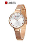 CURREN 9008 Women's Leather Straps Watch