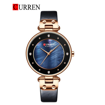 CURREN 9056 Women's Leather Straps Watch