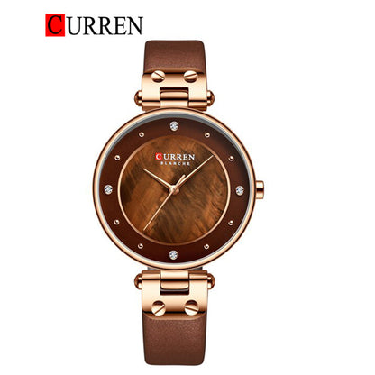 CURREN 9056 Women's Leather Straps Watch