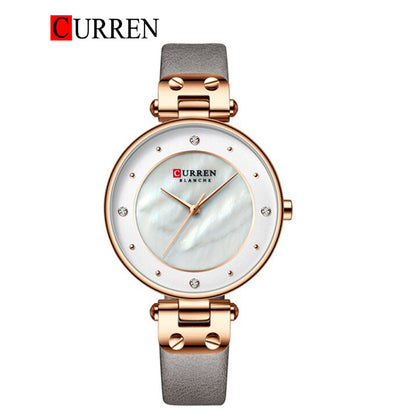 CURREN 9056 Women's Leather Straps Watch
