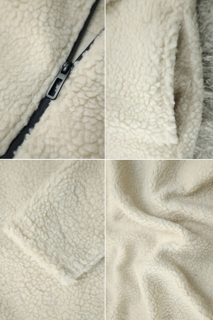 Turbo Zipper Style Sherpa Fleece Light Weight Jacket