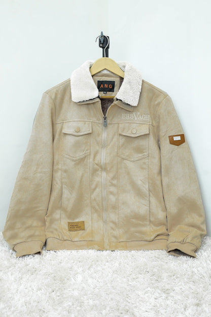 Trend For You Funday Zipper Men's Suede Jacket