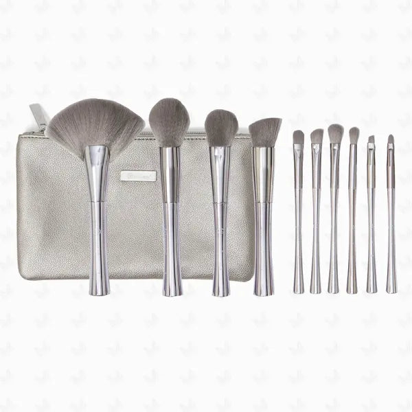 BH Cosmetics Smoke n Mirrors 10Pcs Metalized Brush Set with Pouch