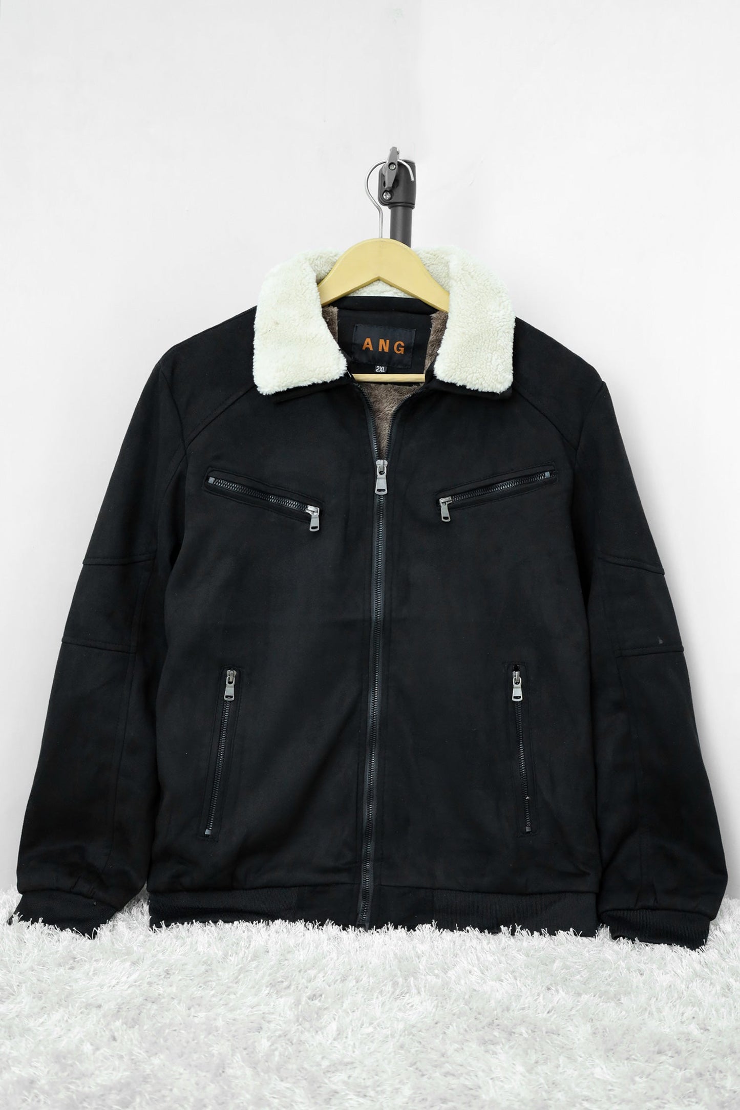 Designed To Blow Your Mind Zipper Men's Suede Jacket