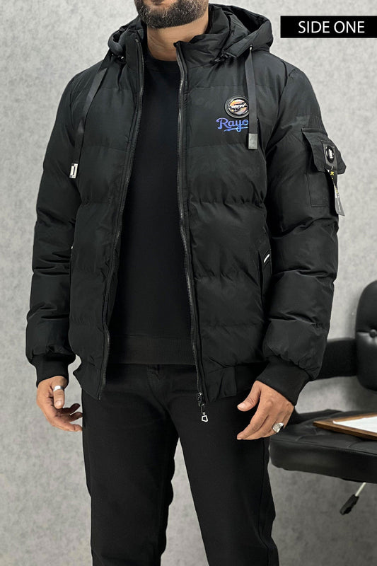 Wind Packable Quited Hooded Big Size Imported Puffer Jacket