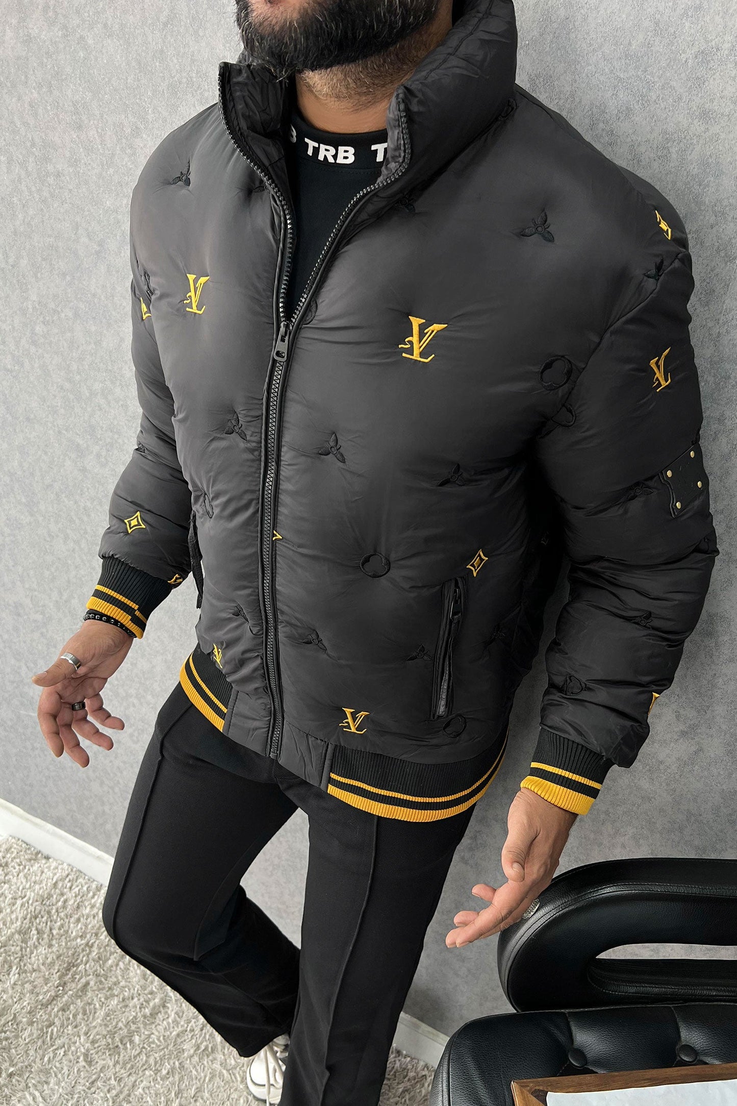 Luis Vten Embossed Branding Imported Puffer Jacket