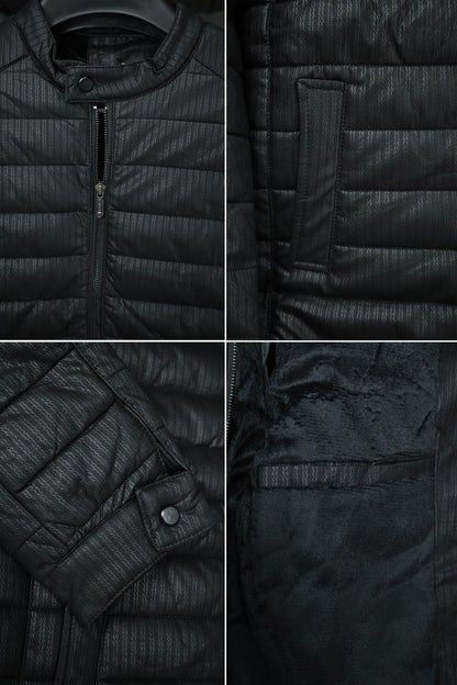 Self Textured Padded Stitch Men's Imported Suede Leather Jacket