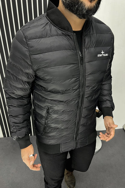 Stont Island Rib Collar Imported Puffer Jacket