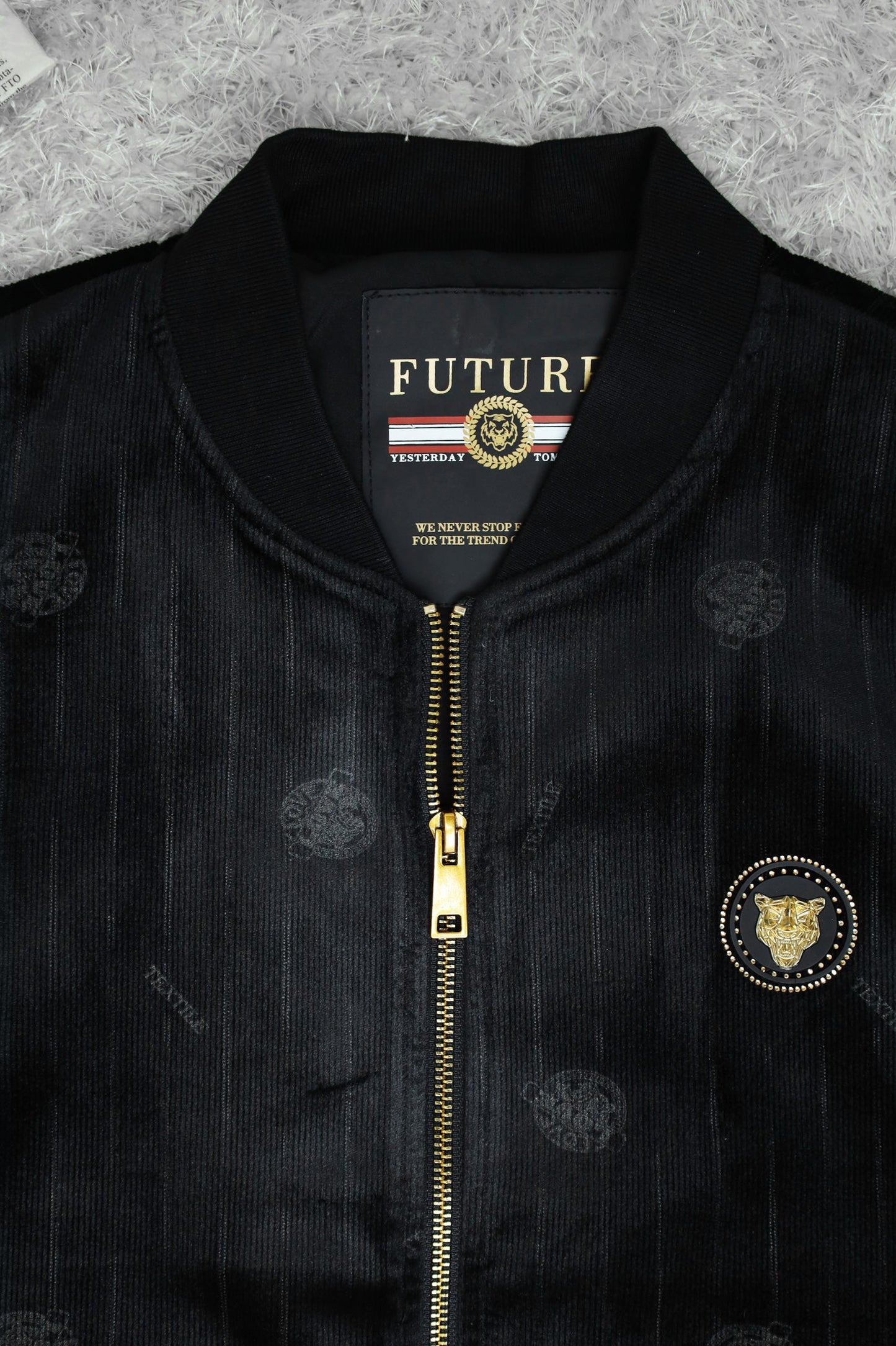 All Over Logo Design Imported Men's Woolen Jacket
