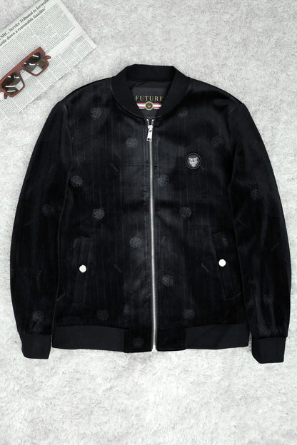 All Over Logo Design Imported Men's Woolen Jacket