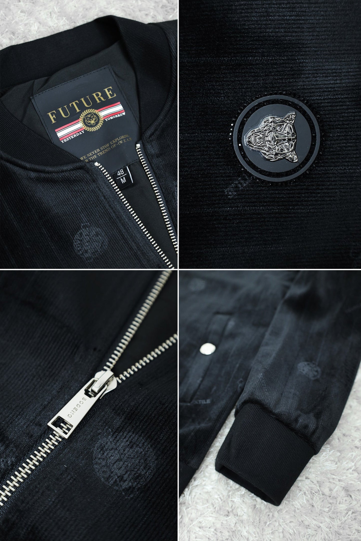 All Over Logo Design Imported Men's Woolen Jacket