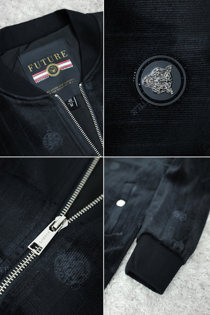 All Over Logo Design Imported Men's Woolen Jacket