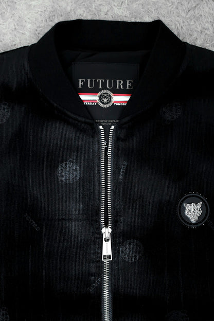 All Over Logo Design Imported Men's Woolen Jacket