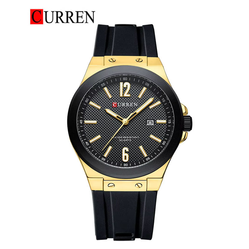 CURREN 8467 Men's Rubber Straps Watch