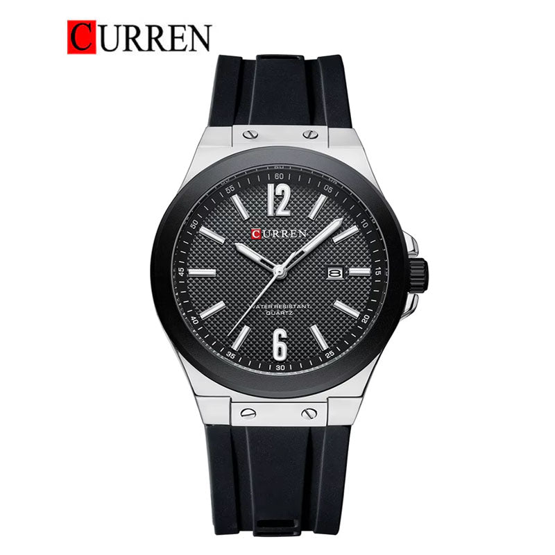 CURREN 8467 Men's Rubber Straps Watch