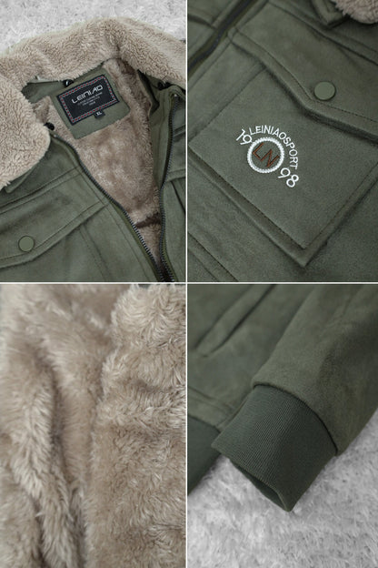 LN 1998 Classic Zipper Men's Suede Jacket