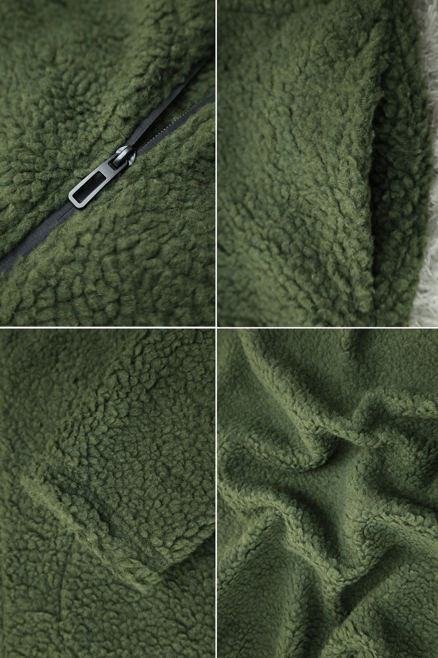 Turbo Zipper Style Sherpa Fleece Light Weight Jacket
