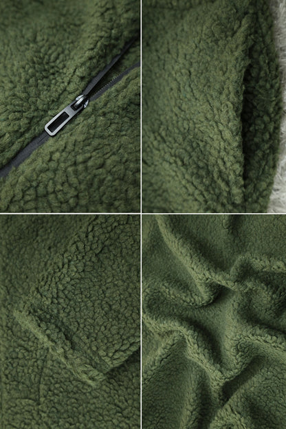 Turbo Zipper Style Sherpa Fleece Light Weight Jacket
