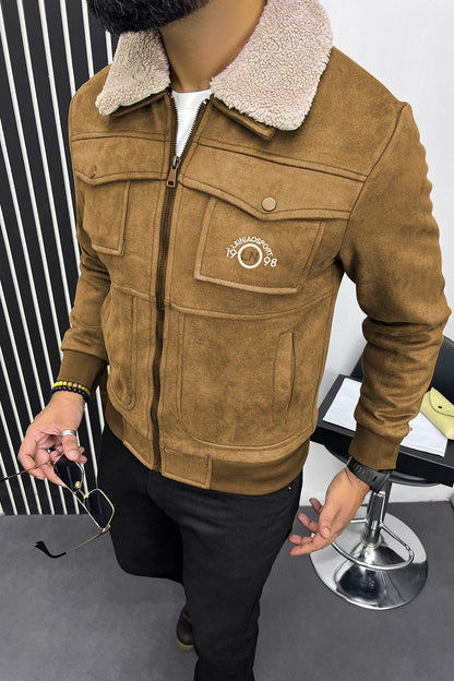 LN 1998 Classic Zipper Men's Suede Jacket