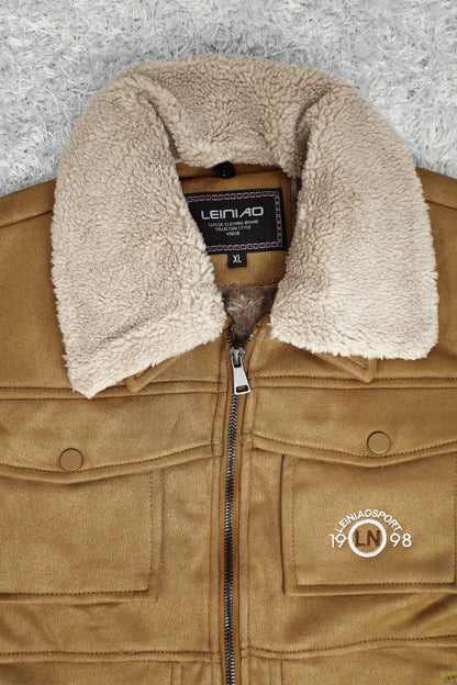 LN 1998 Classic Zipper Men's Suede Jacket