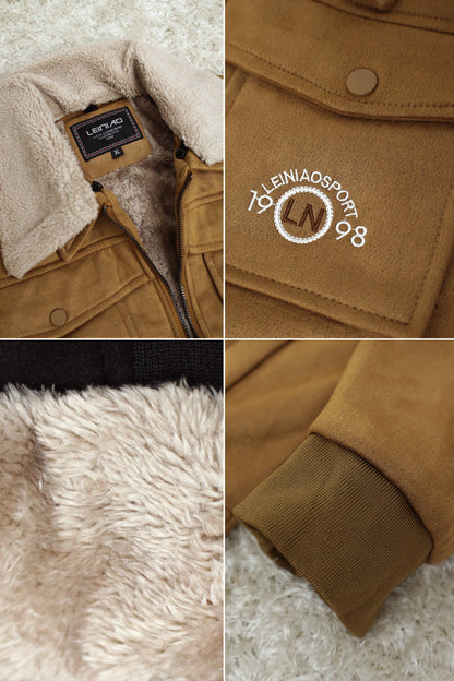 LN 1998 Classic Zipper Men's Suede Jacket