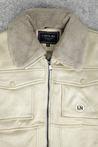 LN 1998 Classic Zipper Men's Suede Jacket