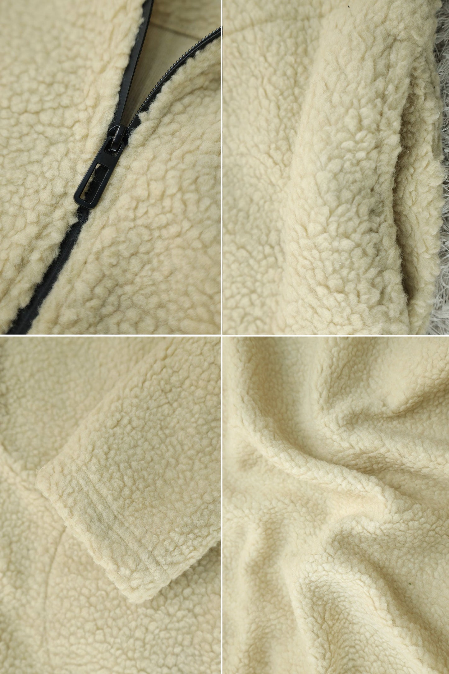 Turbo Zipper Style Sherpa Fleece Light Weight Jacket