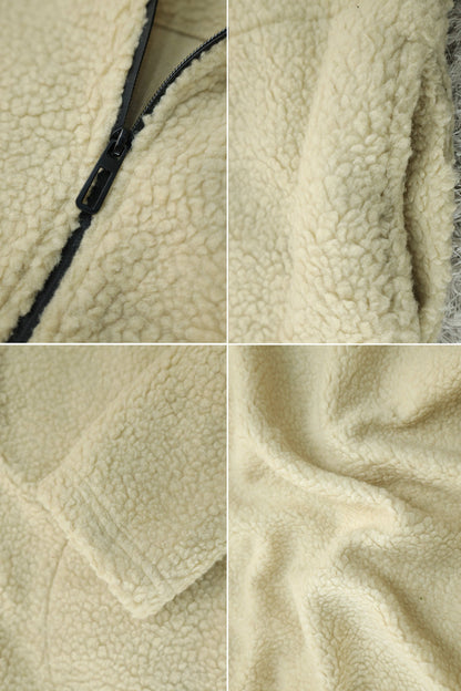 Turbo Zipper Style Sherpa Fleece Light Weight Jacket