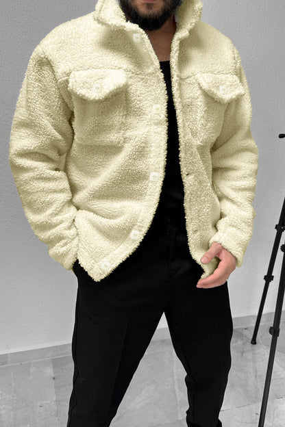 Turbo Pocket Style Sherpa Fleece Light Weight Jacket