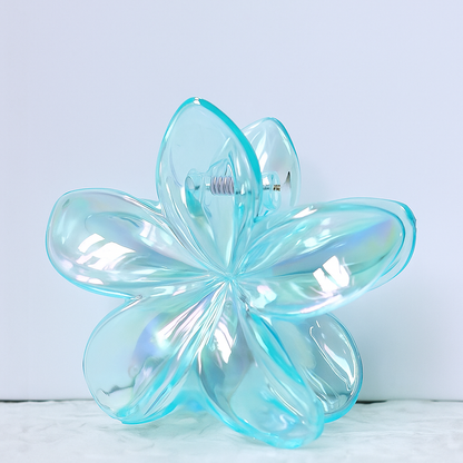 Transparent Flower Hair Claw