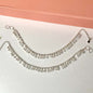 Crystal Drop Anklet (Silver)