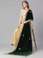 Gotta Patti Work Velvet Dupatta With Danglers