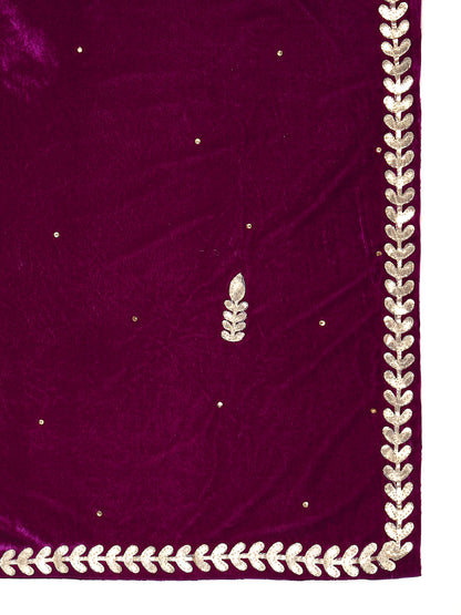 Gotta Patti Work Velvet Dupatta