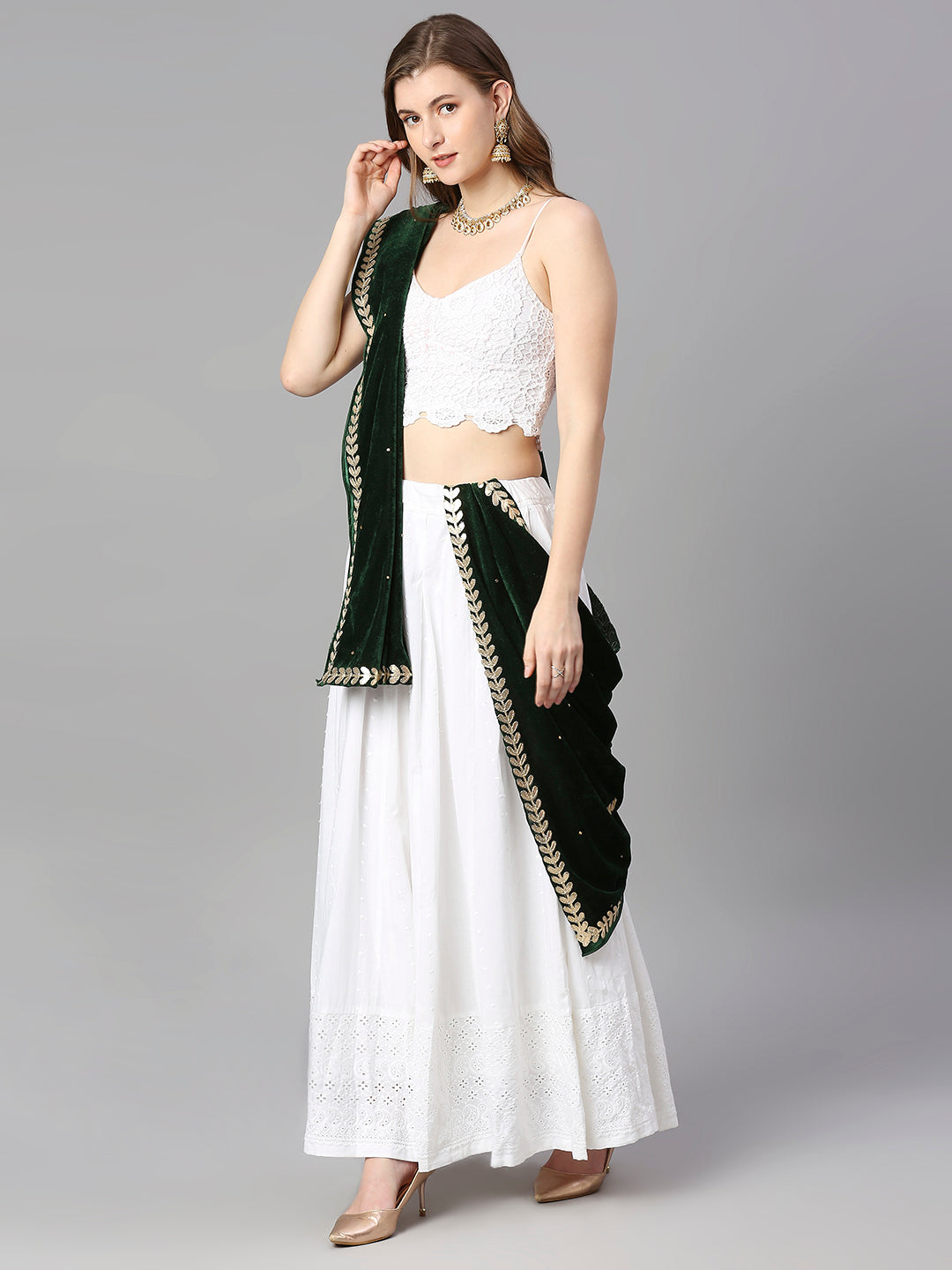 Gotta Patti Work Velvet Dupatta