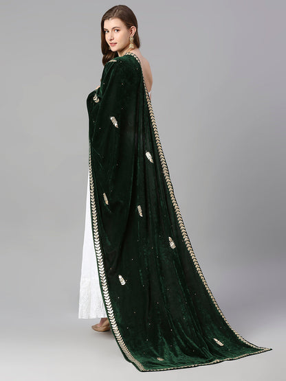 Gotta Patti Work Velvet Dupatta