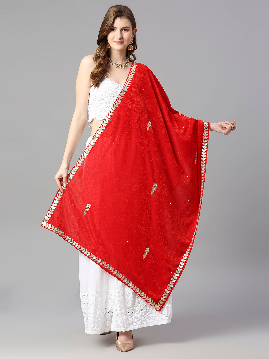 Gotta Patti Work Velvet Dupatta