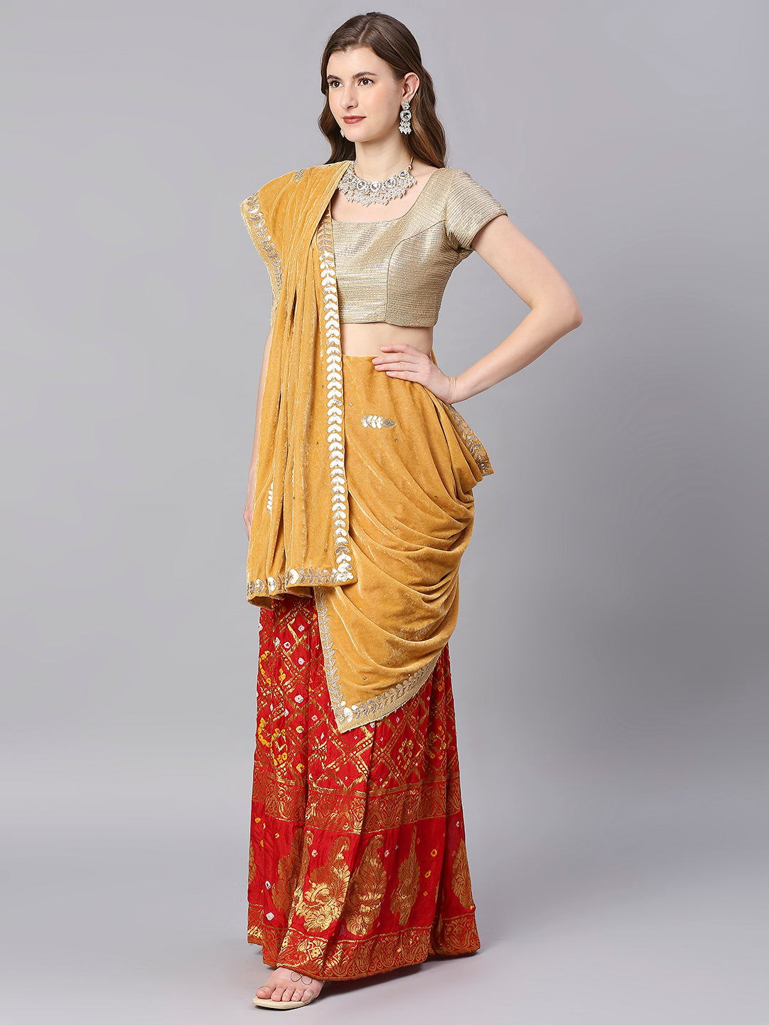 Gotta Patti Work Velvet Dupatta