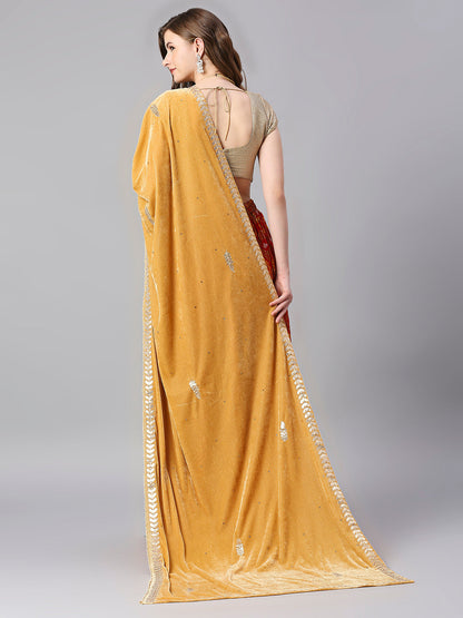 Gotta Patti Work Velvet Dupatta