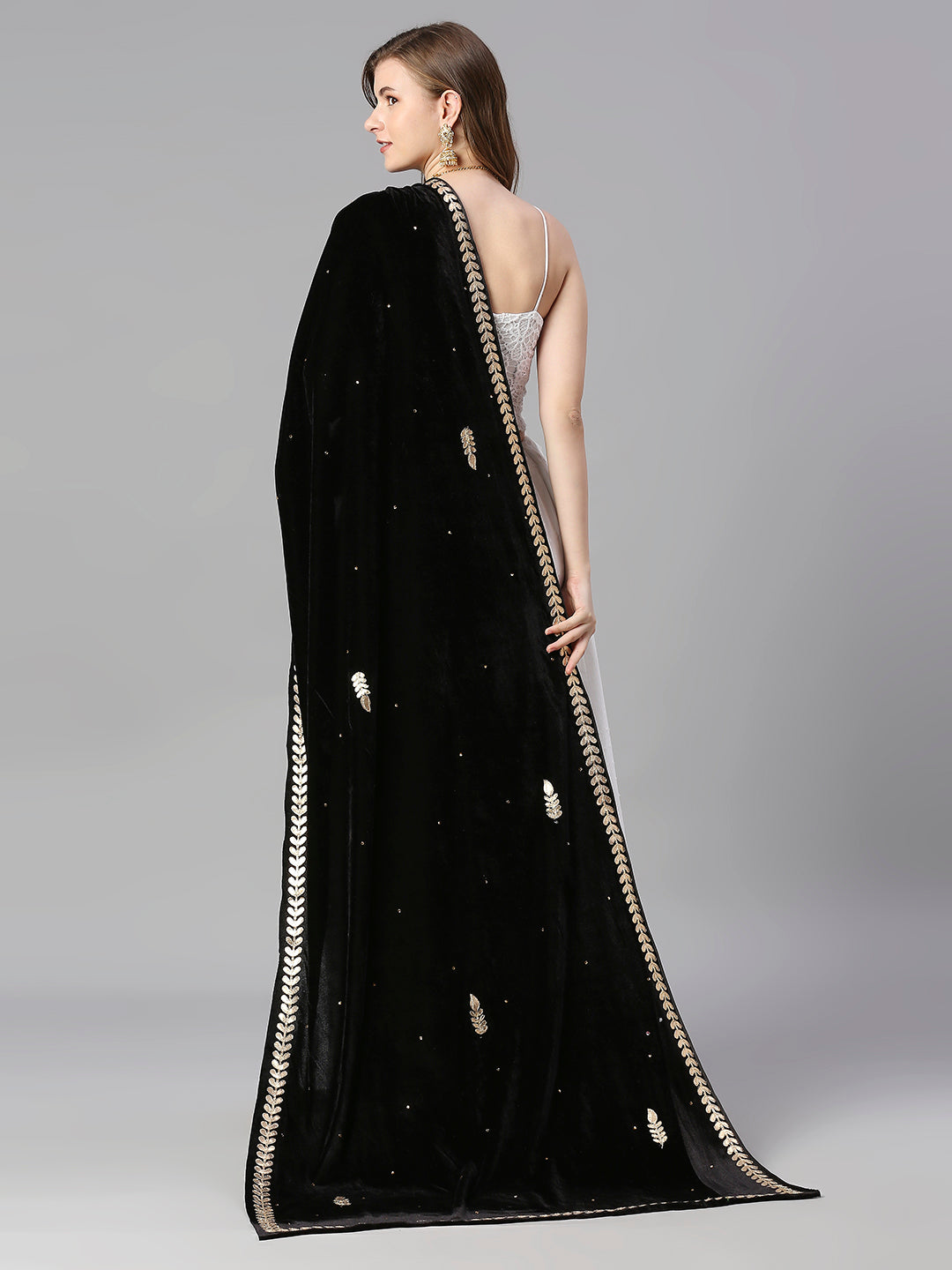 Gotta Patti Work Velvet Dupatta