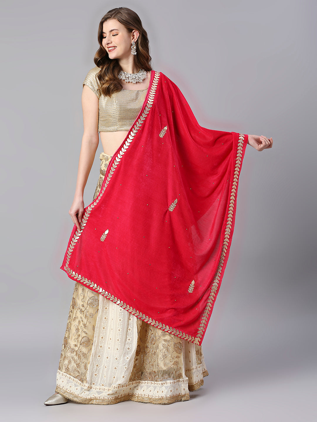 Gotta Patti Work Velvet Dupatta