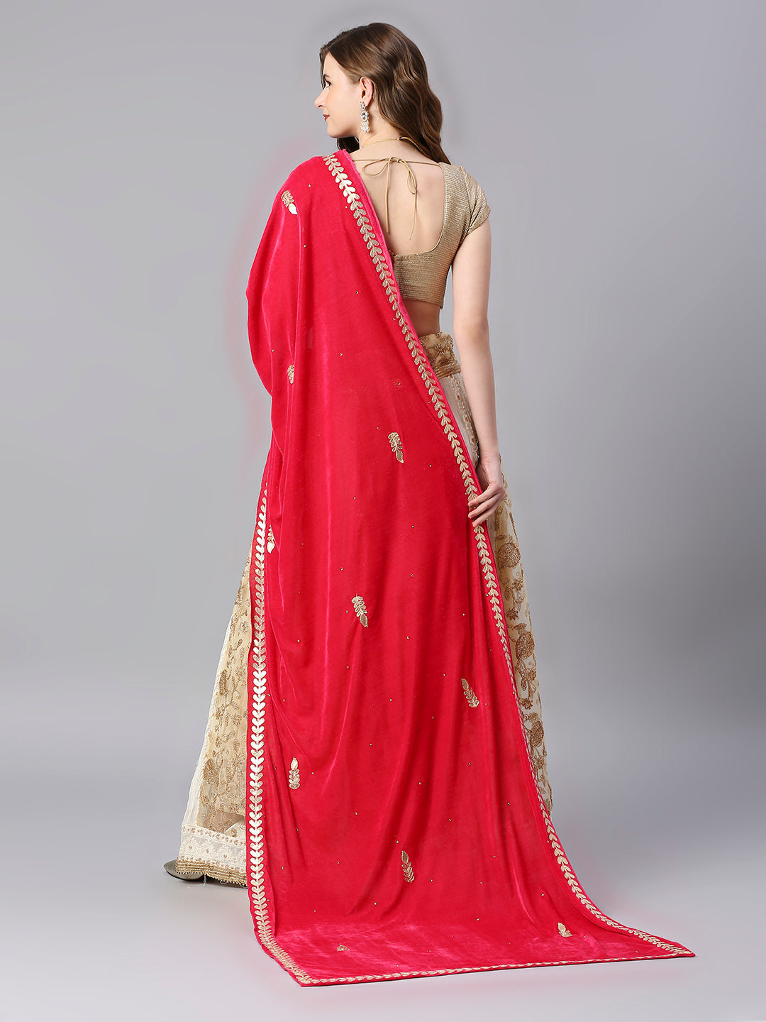 Gotta Patti Work Velvet Dupatta