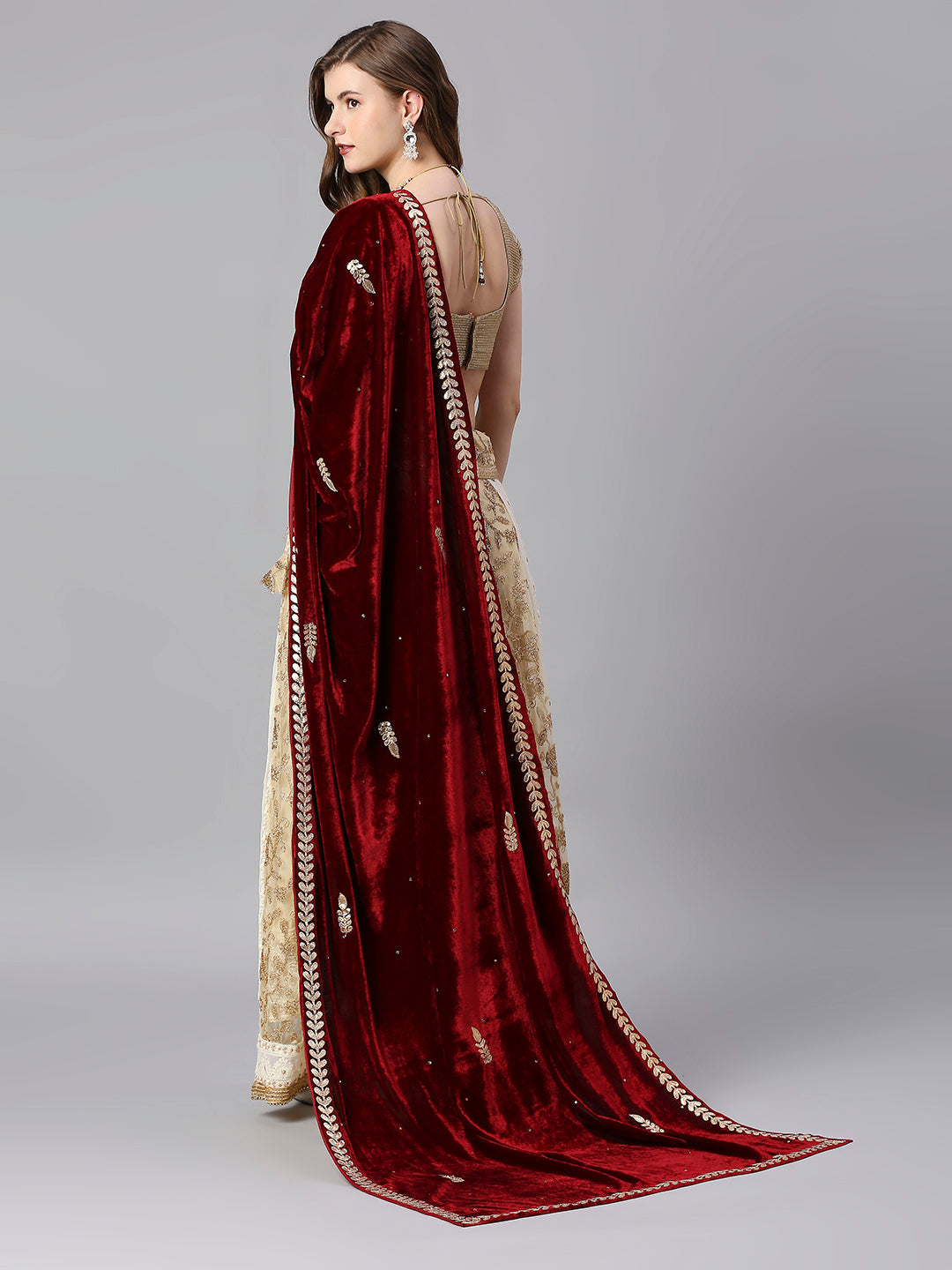 Gotta Patti Work Velvet Dupatta
