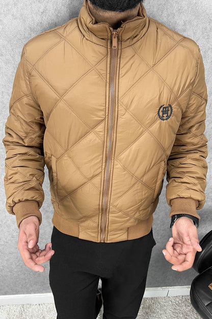 Tmy Hlfgr Warm Diamond Stitch Imported Puffer Jacket