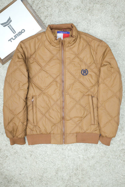 Tmy Hlfgr Warm Diamond Stitch Imported Puffer Jacket