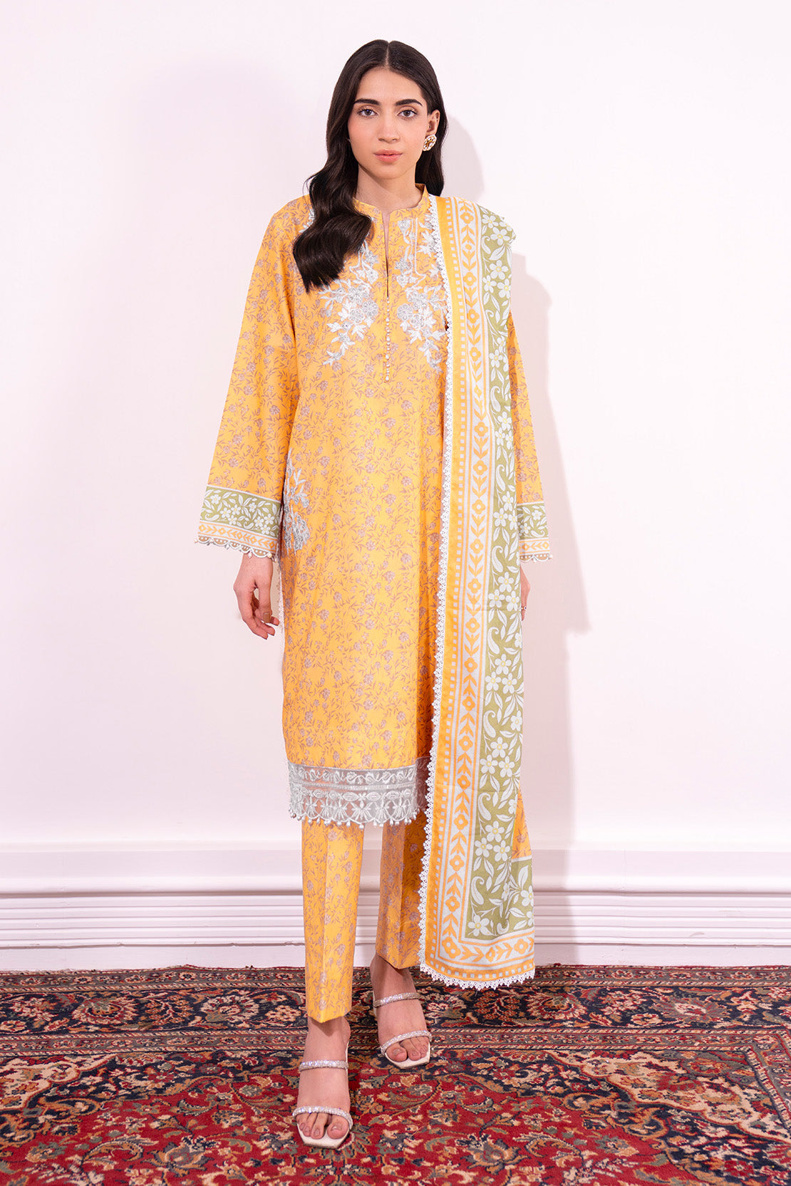Embroidered - 3 Pc Lawn Suit (Lawn Dupatta)