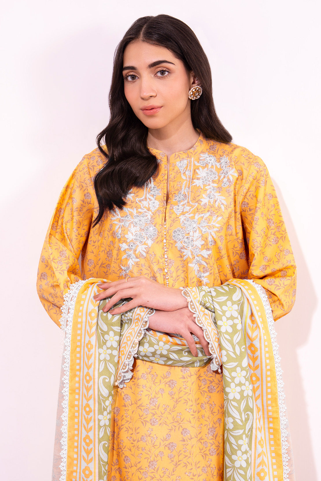 Embroidered - 3 Pc Lawn Suit (Lawn Dupatta)